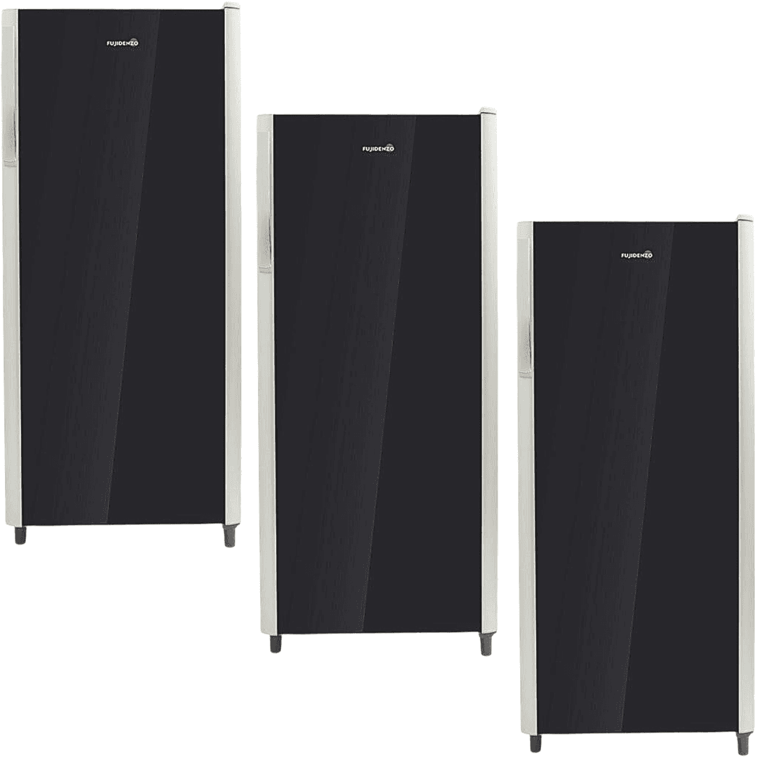 Fujidenzo RSD-68P 6.8 cu.ft Single Door Refrigerator | Direct Cool, Glass Door with Trim
