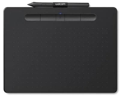Wacom Intuos Medium WL CTL-6100WL | Wireless Creative Pen Tablet | 4096 Pressure Battery-Free Pen