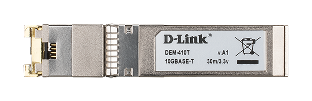 D-Link 10G SFP+ to 10GBase-T Cat 6 Transceiver 30m (DEM-410T)