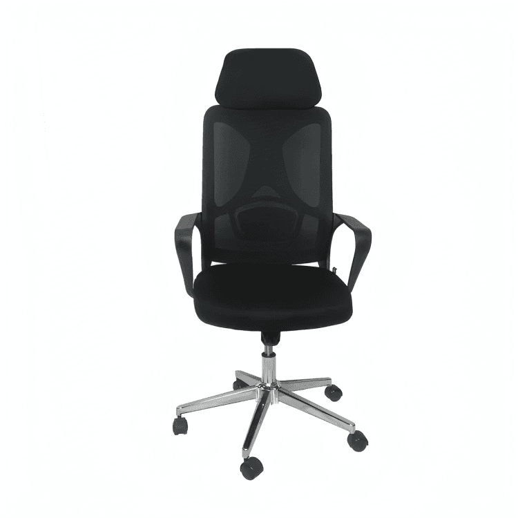 Gentleprince Oda Executive Office Chair D1-323AB | Mesh Back | Adjustable Headrest | Black