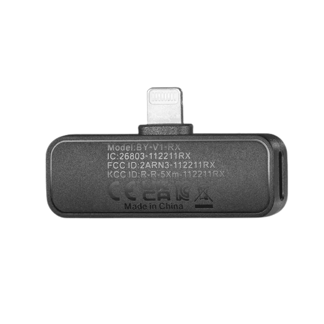 Boya BY-V2 | Wireless Dual Microphone | Lightning Receiver | 2.4GHz | For iPhone & iPad