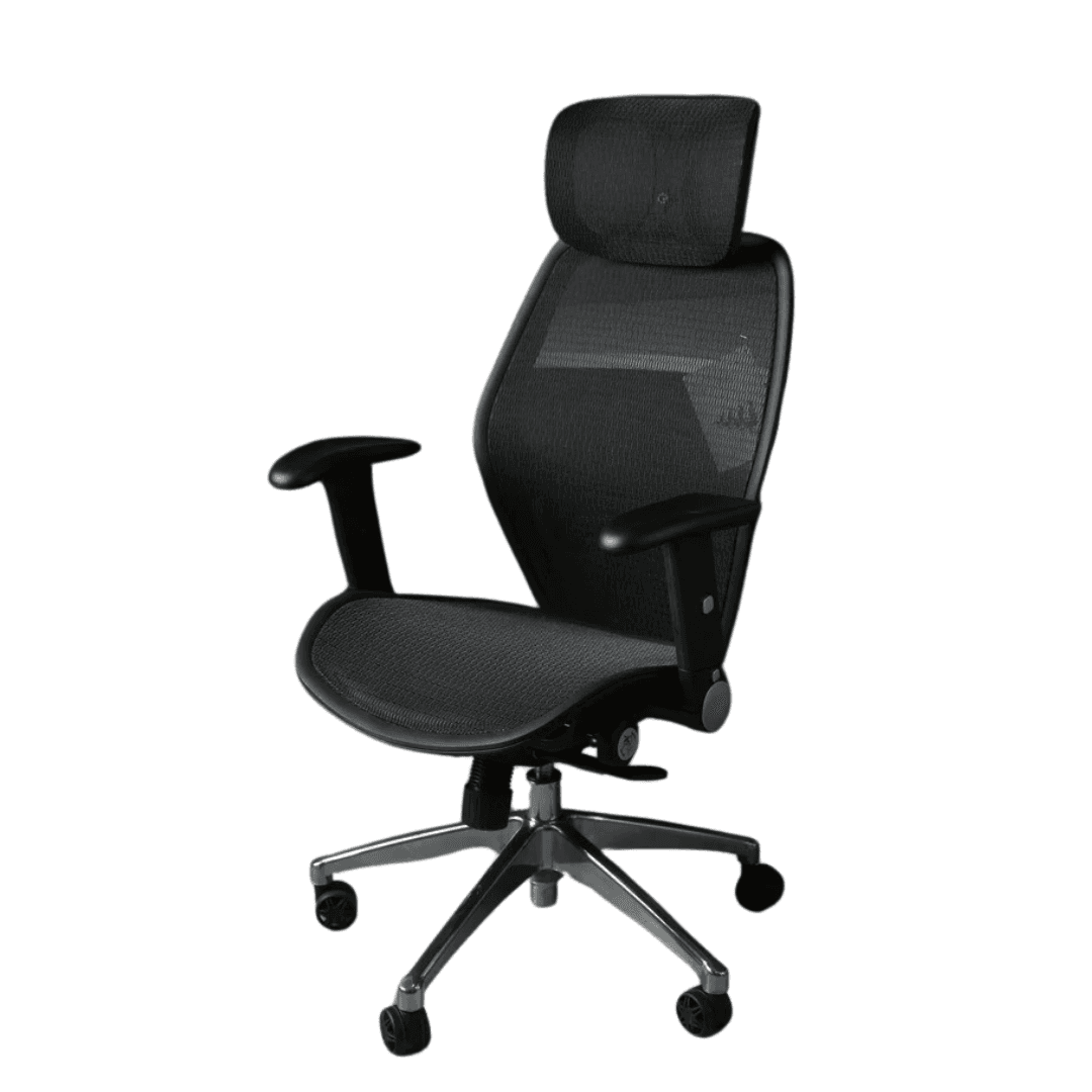 Cubix JG 701138GEA Full Mesh Executive Chair – Headrest, Ergonomic Design