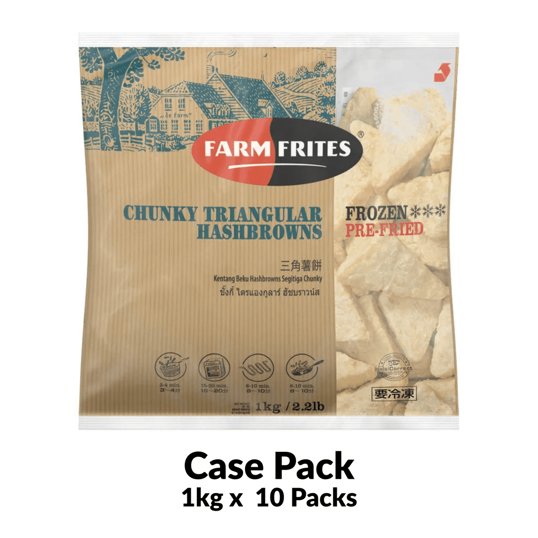 Farm Frites Chunky Triangular Hashbrowns 1kg Frozen