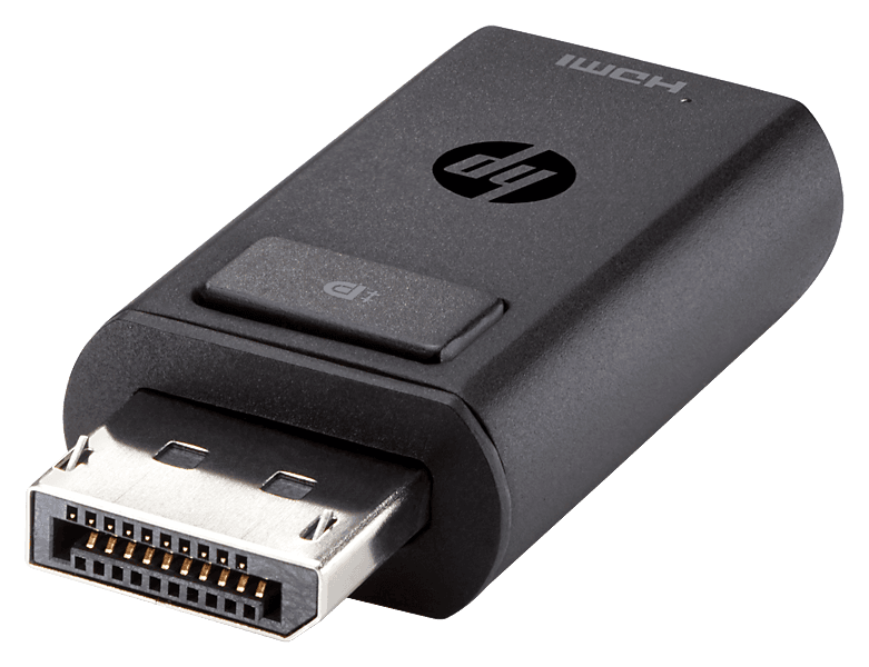 HP DisplayPort to HDMI 1.4 Adapter (F3W43AA) – DP Male to HDMI Female, 1080p/4K30 Support, Plug-and-Play
