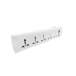 Omni WEU-105-PK 5-Gang Universal Outlet Extension I Individual Switch, Heavy-Duty Cord, B2B Use