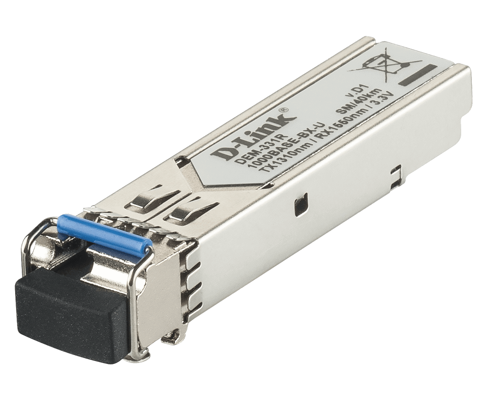D-Link 1000Base-BX-U Simplex LC Single-mode SFP Mini-GBIC Transceiver Up to 40km (DEM-331R)
