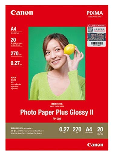 Canon PP-208 A4 - 20 Sheets Photo Paper Plus Glossy II