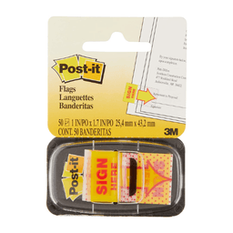 Post-it Sign Here Flags Sticker | 50 Flags/Dispenser for Office & School Document Marking