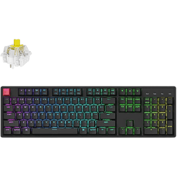 Keychron K10 V2 QMK/VIA Wireless Mechanical Keyboard | Full Size Hot-Swappable RGB Aluminum Frame