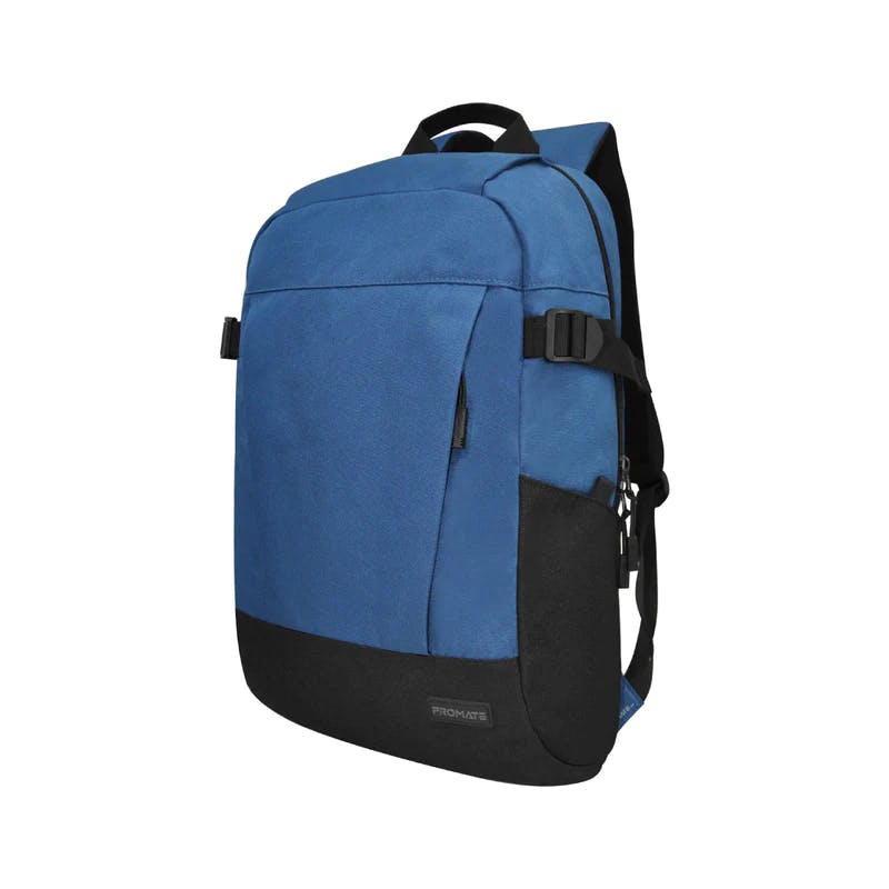 Promate Birger 15.6" ComfortStyle™ Laptop Backpack with Large Compartments with Comfortable Mesh Straps