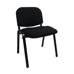 Cubix Fabric Stackable Visitor's Chair Black I Professional Office Guest Seating