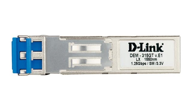 D-Link 1000Base-ZX Duplex LC Single-mode SFP Mini-GBIC Transceiver Up to 80km (DEM-315GT)
