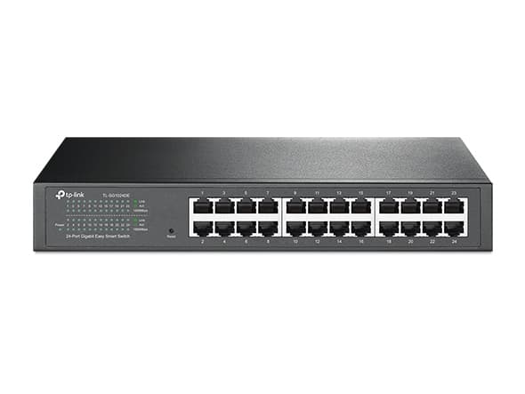 TP-Link 24-Port Gigabit Easy Smart Switch I Managed Network Hub with QoS, VLAN & LAG Support