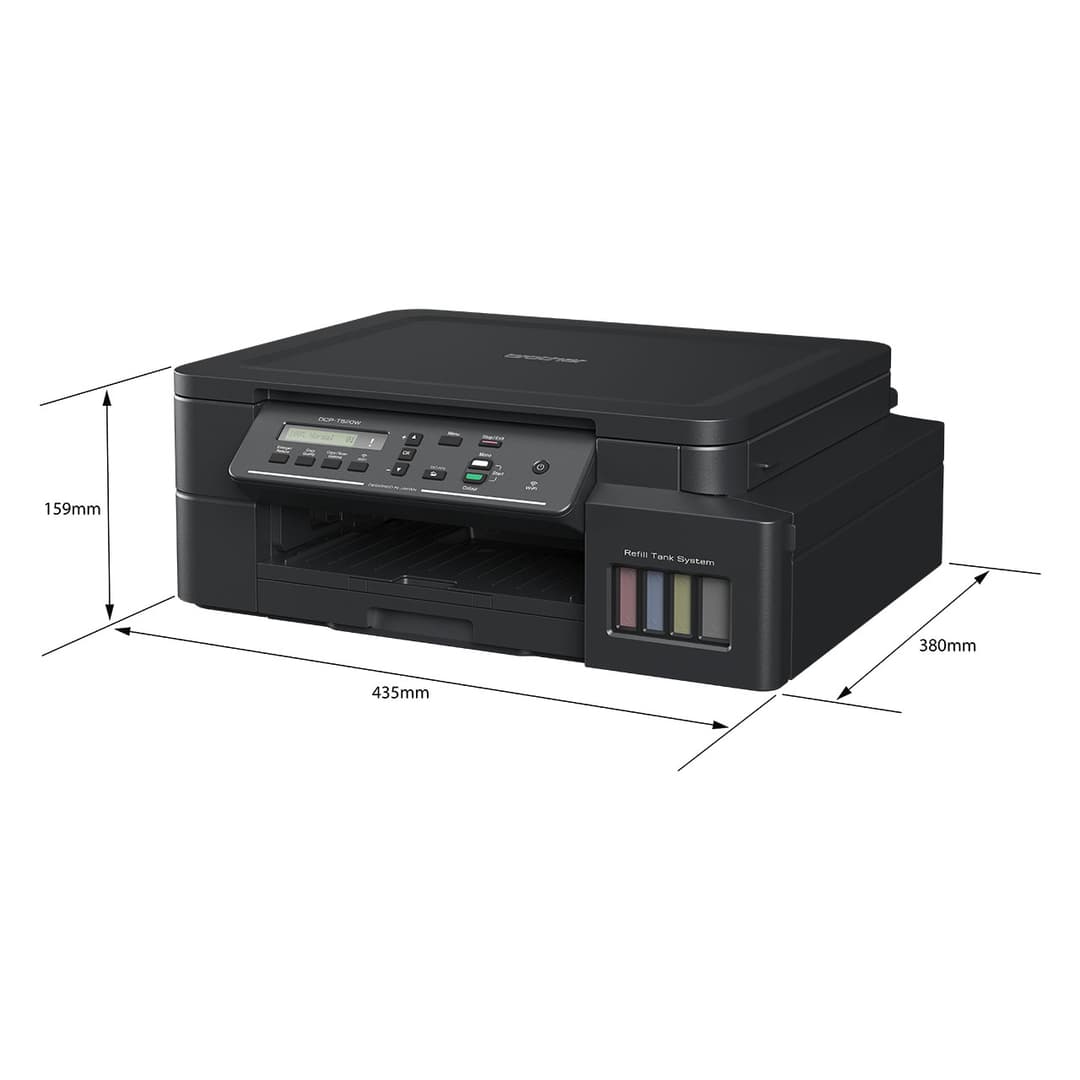 Brother DCP-T520W Ink Tank Printer | 3-in-1 | Wireless | Borderless Printing | High-Yield System