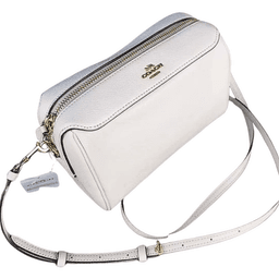 Coach F76629 Bennett Crossbody Bag with Chain Strap & Card Slots | White