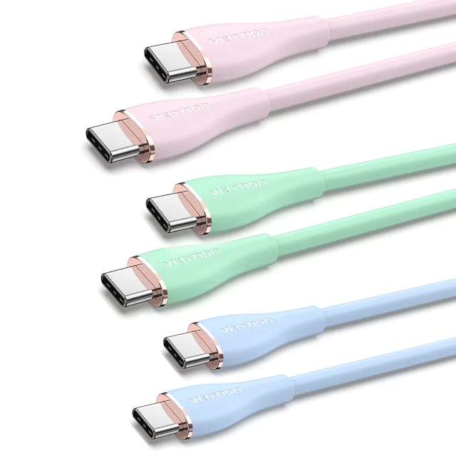 Vention USB Type-C 2.0 5A Male to Male Nickel-Plated Fast Charging Data Cable