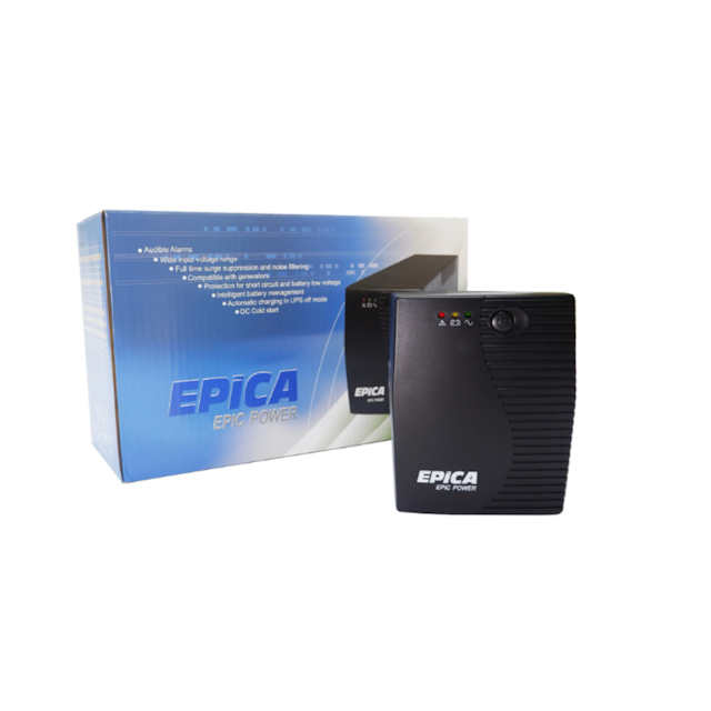 Epica Line Interactive 650VA 390 Watts UPS Uninterruptible Power Supply