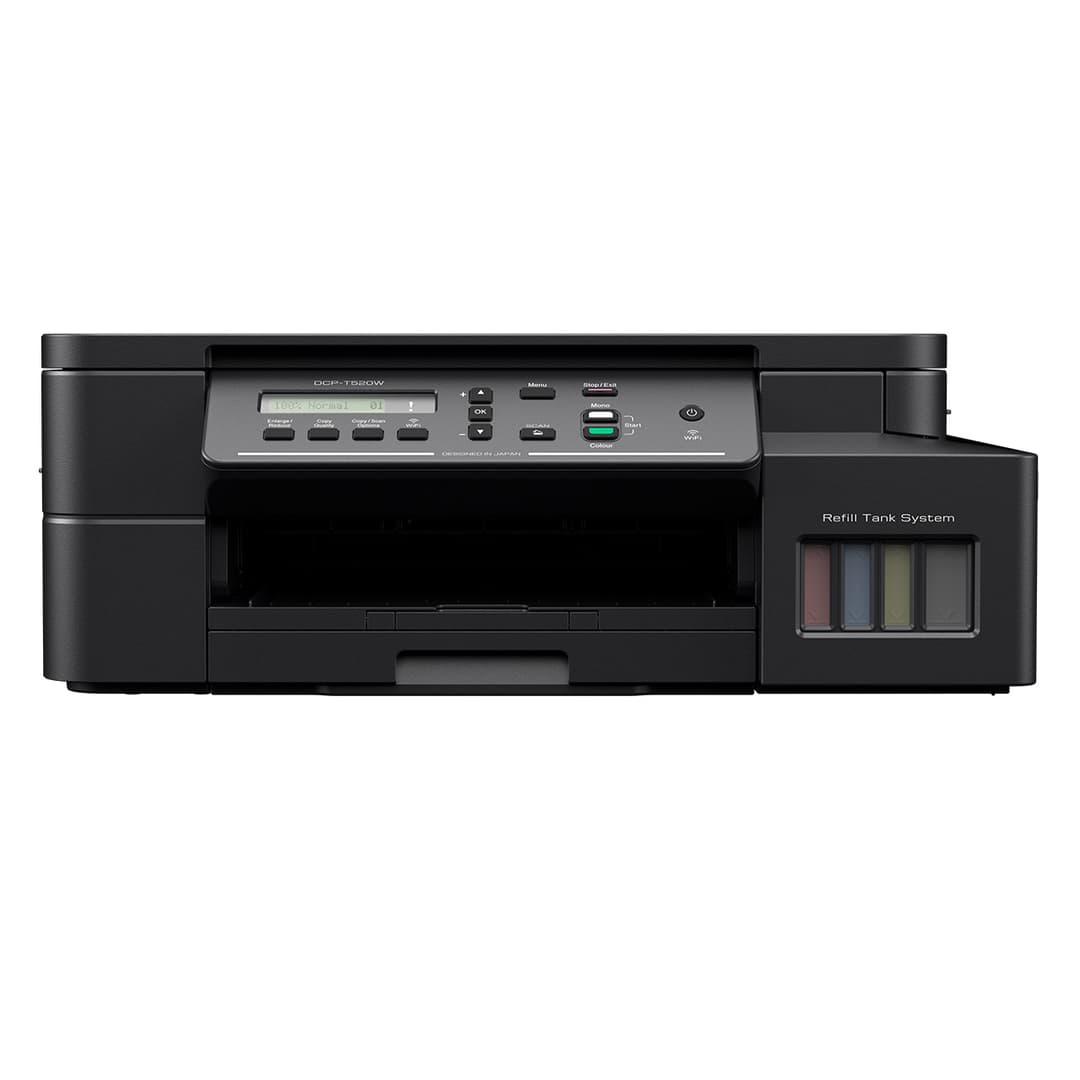 Brother DCP-T520W Ink Tank Printer | 3-in-1 | Wireless | Borderless Printing | High-Yield System