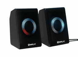 Inplay MS-006 Mini RGB Multimedia Speaker with USB-Powered Compact Design