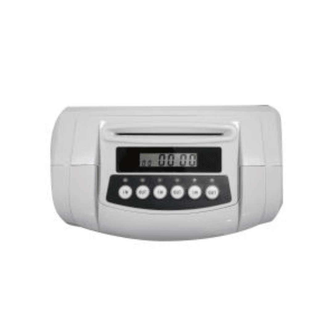 Iwata 2CRH Bundy Clock I Automatic IN/OUT Punch Time Recorder with Backup Battery and Alarm Bell