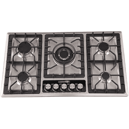 La Germania HC9005 Built-In Gas Hob 5 Burners 86cm | Stainless Steel, Triple Ring, Professional