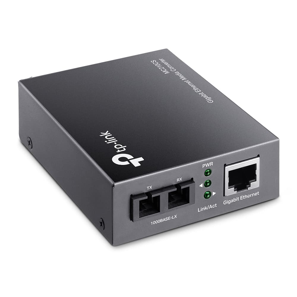 TP-Link MC210CS Gigabit Single-Mode SFP to RJ45 Fiber Media Converter