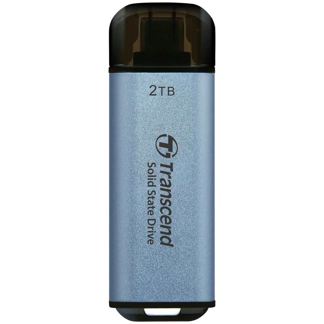 Transcend TS2TESD300C/S 2TB USB External SSD, ESD300C, USB 10Gbps, Type C