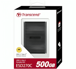 Transcend TS500GESD270C 500GB, ESD270C, USB 3.1 Gen 2, Type C
