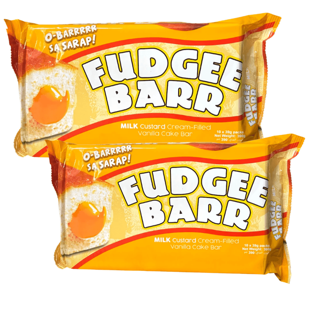 Rebisco Fudgee Barr Milk Custard Cake Bars | 39g x 10 Packs
