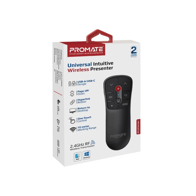 Promate ProPointer Universal Intuitive Wireless Presenter