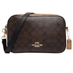 Coach Coach Signature Jes Crossbody Bag Khaki/Brown Multi