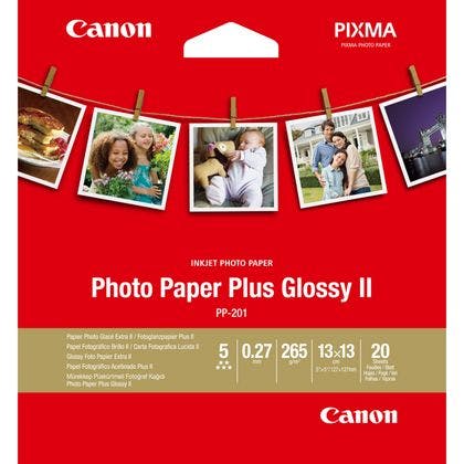 Canon PP-201 Square 5” -20 sheets Photo Paper Plus Glossy II