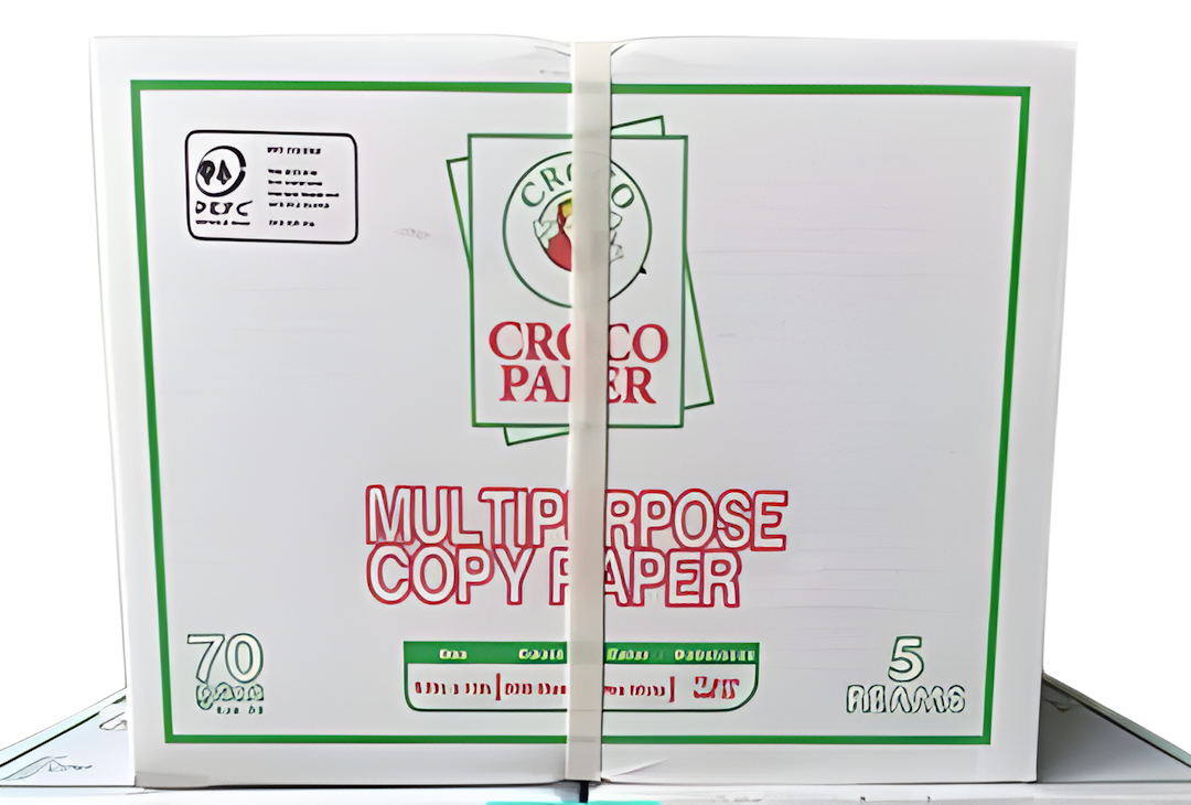 CROCO Multipurpose Copy Paper Sub.20 70gsm, Long (500 sheets/ream, 5 reams/box)