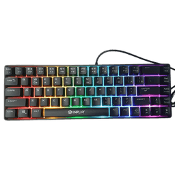 Inplay BK680 68-Key Membrane Gaming Keyboard with Compact Layout and Rainbow Backlight