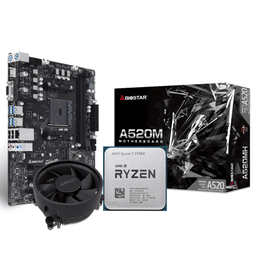 AMD Ryzen 7 5700X + BIOSTAR A520MH Motherboard Bundle