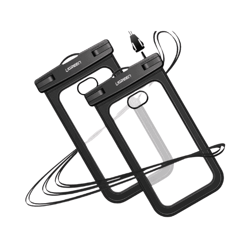 UGREEN (50919) Universal Waterproof Phone Case |Transparent PVC, Ultra Responsive Touchscreen