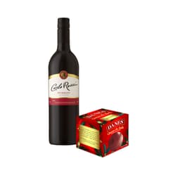 Christmas Wine and Cheese Basket - 2pc bundle