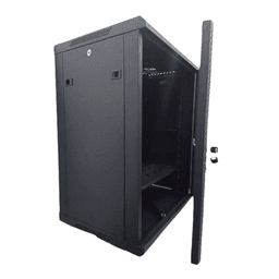 HardRack Wall Mount Server Rack Cabinet | Unassembled | 2 Cooling Fans | Lockable Glass Door