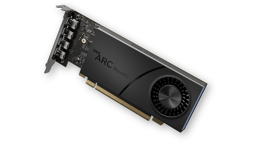 HP Intel Arc Pro A40 6GB Graphics Card – 4× mini DisplayPort, Low Profile, Workstation-Class, 6E3Y8AA