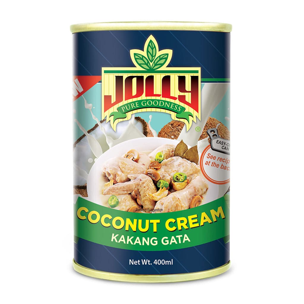 Jolly Coconut Cream 400ml Kakang Gata Rich & Thick Coconut Cream for Cooking & Desserts