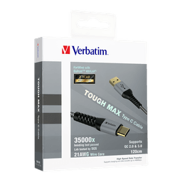 Verbatim VBCAB-65989 Tough Max Sync & Charge USB Type C Cable | 120cm