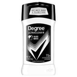 Degree Men UltraClear Deodorant 5-Pack – Black+White Stain Defense, 48H