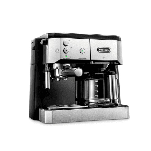 DeLonghi BCO 421.S Combi Coffee Maker | 15 Bar Espresso & Filter Coffee | 1750W Black