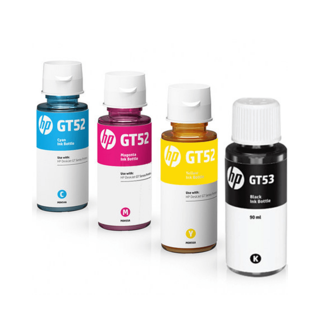 HP Smart Tank 615 Set Refill Ink | GT53XL & GT52 | 4-Bottle Complete Set | High-Yield