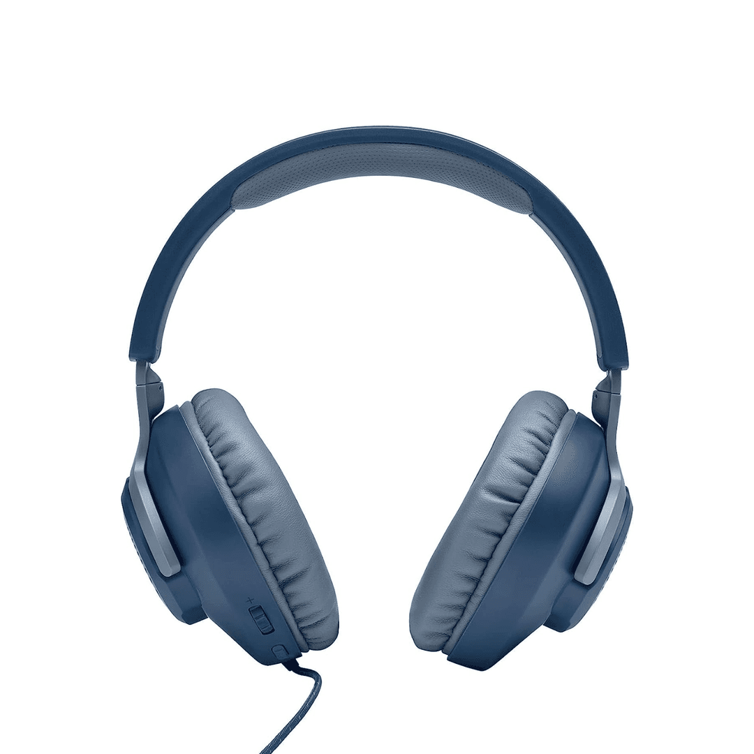 JBL Quantum 100 Blue Wired Gaming Headset I Over-Ear, Universal Compatibility, Affordable