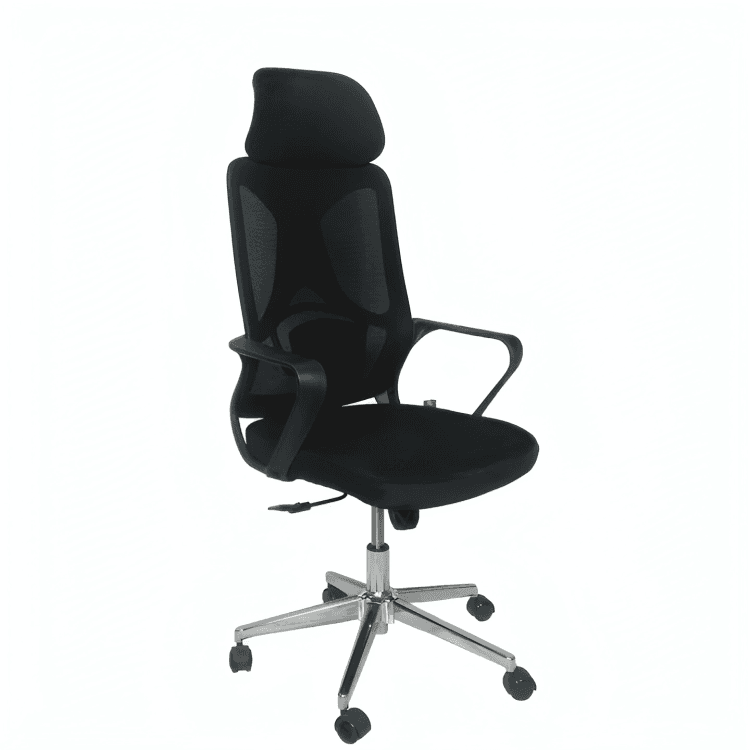 Gentleprince Oda Executive Office Chair D1-323AB | Mesh Back | Adjustable Headrest | Black