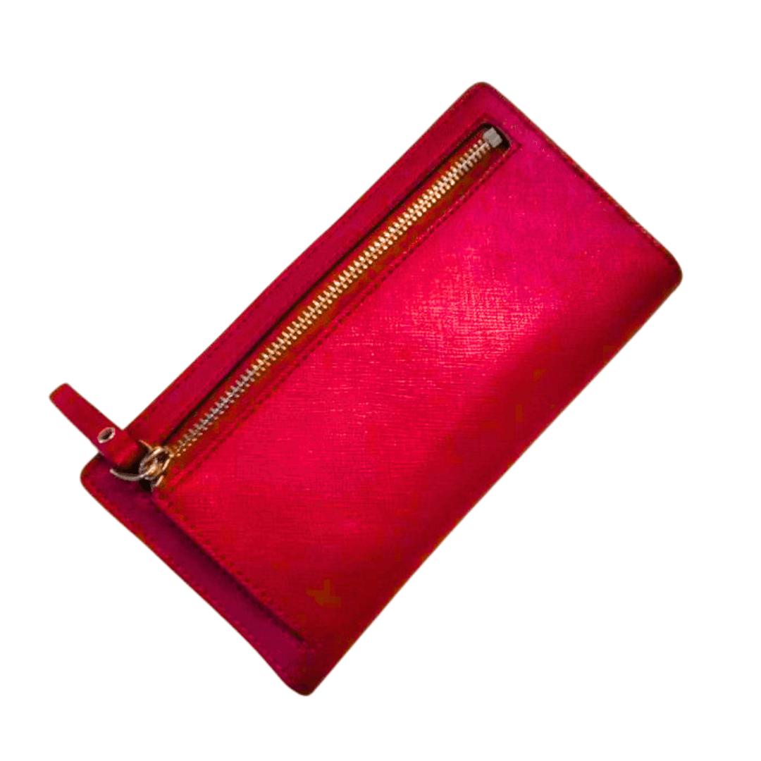 Kate Spade Laurel Way Stacy Wallet – Cranberry Cocktail, Slim & Stylish