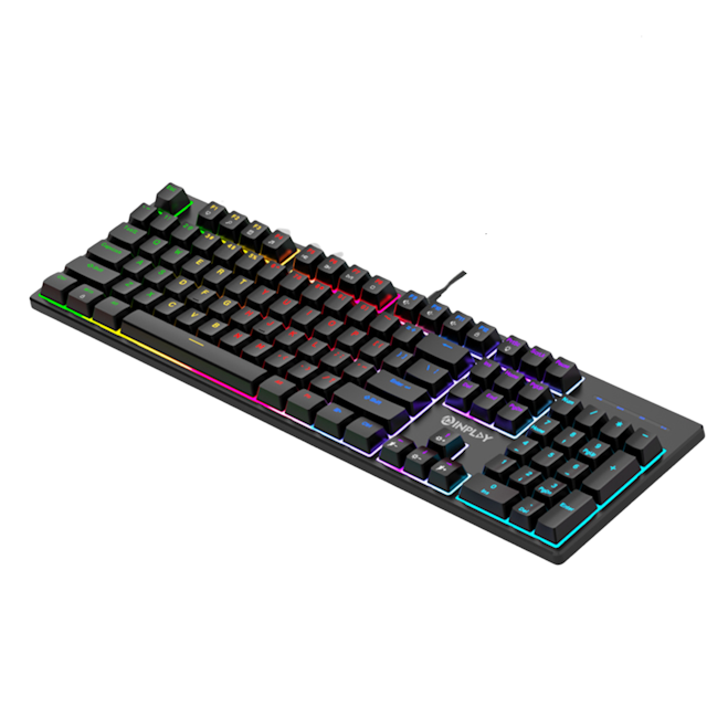 Inplay NK1040B Mechanical Gaming Keyboard 104 Keys Blue Switch With RGB Light 