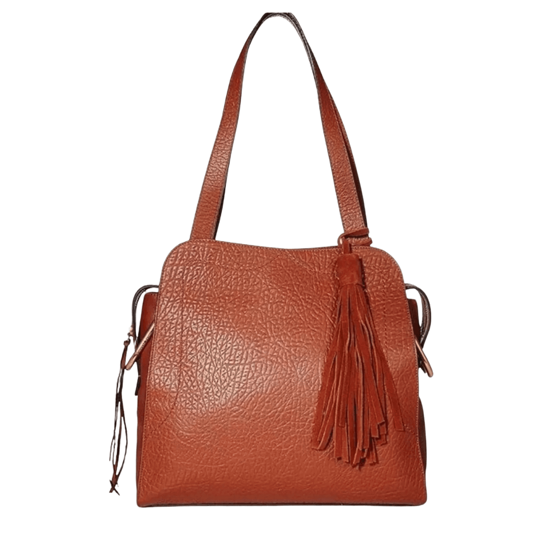 Vince Camuto Tal Tote Bag – Women’s Leather Tote, Pine Cone Brown