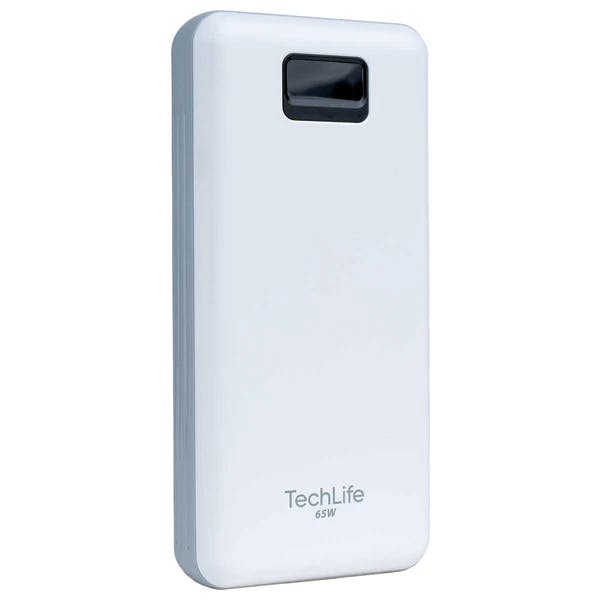 REALME Techlife 65W Powerbank 2 20,000mah, PC + ABS Fireproof material-WHITE